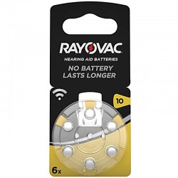 Rayovac Hörgerät Batterien - 10 - Packung à 6 Stk._10019