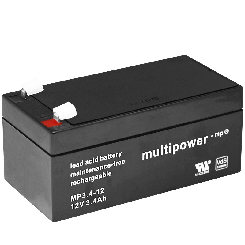 Multipower Standard - MP3.4-12 - 12V - 3.4Ah