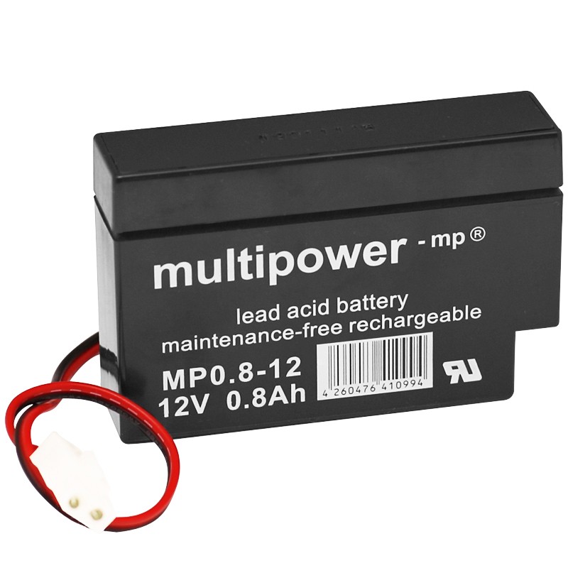 Multipower Standard - MP0.8-12AMP - 12V - 0.8Ah_10092