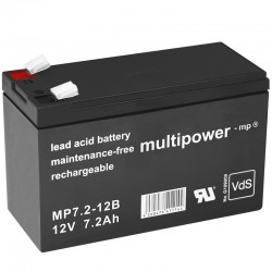 Multipower Standard - MP7.2-12B - 12V - 7.2Ah_10102