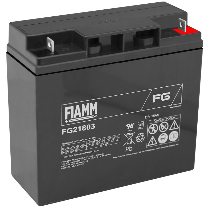 Batterie FIAMM FG11201 - 6V 12Ah Plomb étanche AGM Rechargeable