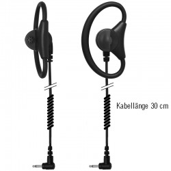 Ohrhörer D-Shell dreh- & einstellbar - Spiral - 2.5mm - 30cm_10268