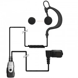 2-Kabel Hörsprechgarnitur - Flex - Split PTT/Mikro - TPH700_10299
