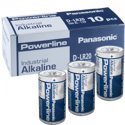 Panasonic Alkaline Powerline Industrial D - LR20  - Packung à 10 Stk._10588