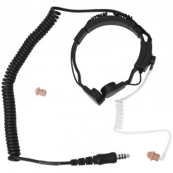 Kehlkopf Sprechgarnitur mit Schallschlauch-Ohrhörer - Nexus/Savox_11105