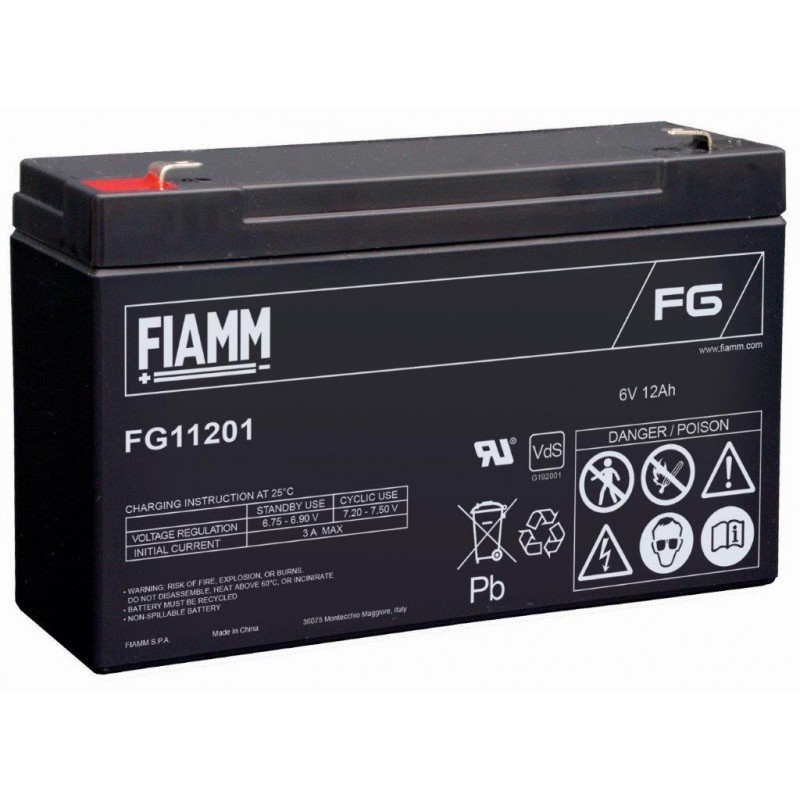 Fiamm Batteria standard - FG11201 - 6V - 12Ah