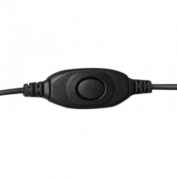 Leichtgewicht Bügel-Headset mit einseitigem Lautsprecher und Schwanenhalsmikrofon - mit In-line PTT_11553