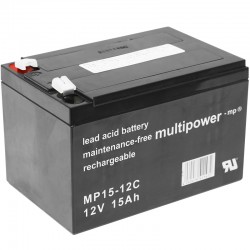 Multipower Zyklisch - MP15-12C - 12V - 15Ah_12003