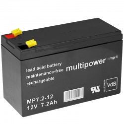 Multipower Standard - MP7.2-12 - 12V - 7.2Ah_12613