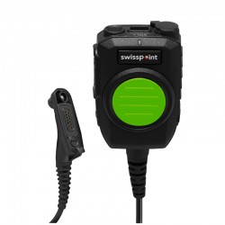 Handmonophon XMA5 zu Motorola DP4xxx-E-Serie - Savox - grüne hochsichtbare Front-PTT - mit Lautstärkenregelung_12986