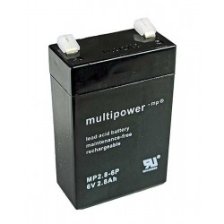 Multipower Standard - MP2.8-6P - 6V - 2.8Ah_13136
