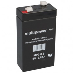 Multipower Standard - MP3.8-6 - 6V - 3.8Ah_13137
