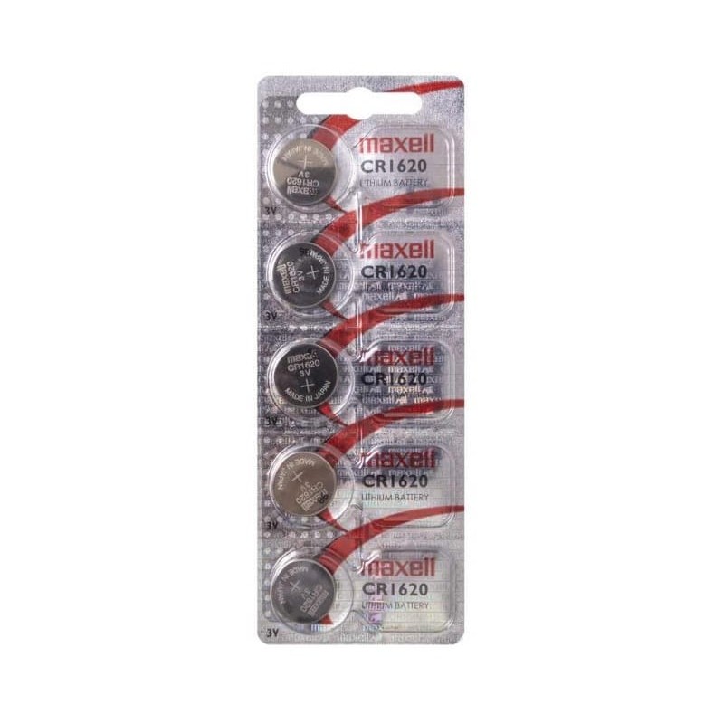 Pile bouton Maxell - CR1620 - emballage 5pcs