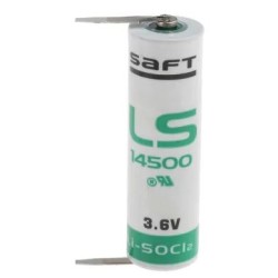Saft - LS14500-2PF (AA) +1/-1 Pin (2 Lötpins)_13587