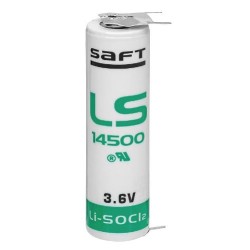 Saft - LS14500-3PF (AA) +2/-1 Pin (3 Lötpins)_13588