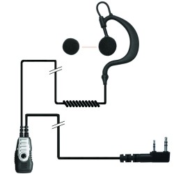 2-Kabel Hörsprechgarnitur mit flexiblem Ohrträger - Kenwood TK-3701D_14016