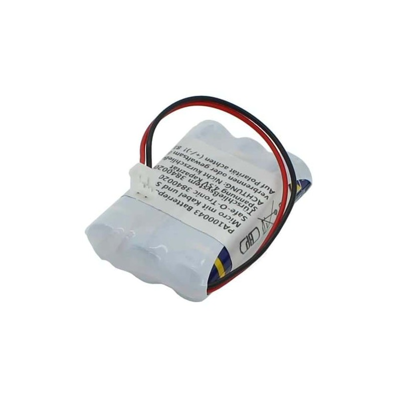 Batteriepack Alkaline 3 x AAA in Reihe - mit Kabel und Stecker - für Türschliesssystem_14254