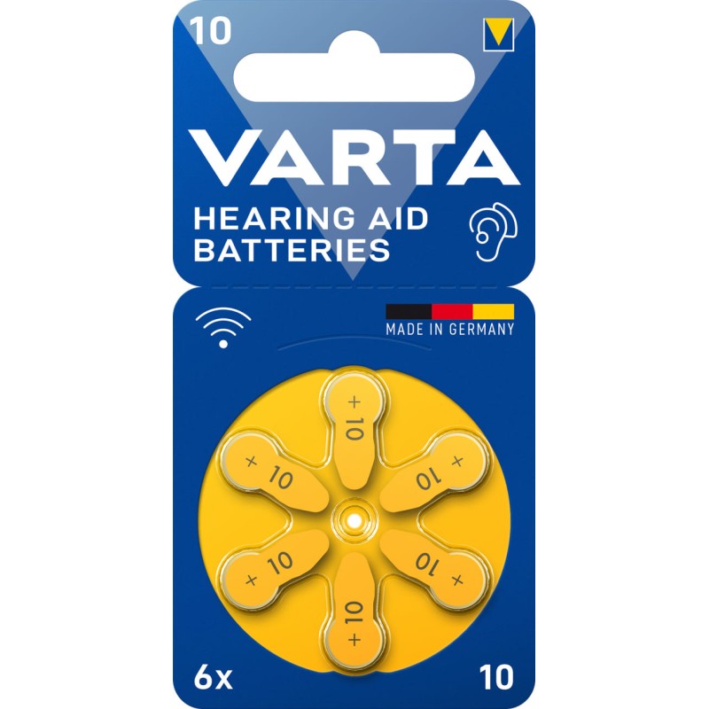 Varta Hörgerät Batterien - PR70 - 10  - 6er Blister_14443