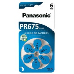 Panasonic Hörgerätebatterien - PR44 - 675 - 6er Blister_14602