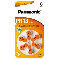 Panasonic Hörgerätebatterien - PR48 - 13 - 6er Blister_14603