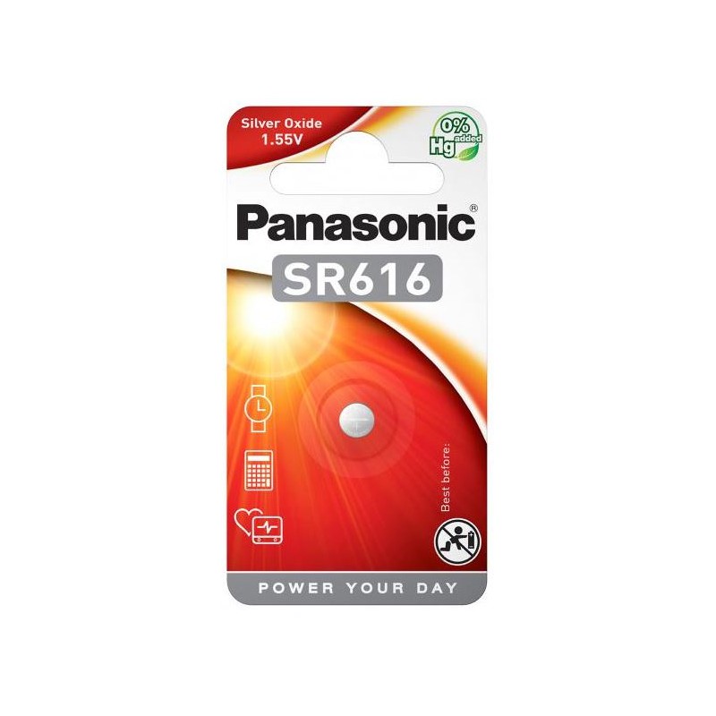 Panasonic Silberoxid/Uhrenbatterie - SR616 - Packung à 1 Stk._14614