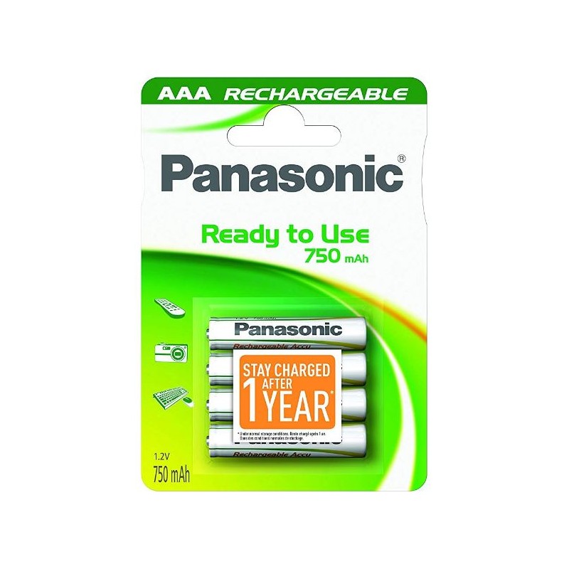 Panasonic Akku AAA - 750mAh - Packung à 4 Stk._14627