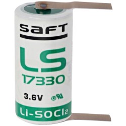 Saft - LS17330-2PF (2/3A) +1/-1 Pin (2 Lötpins)_14986