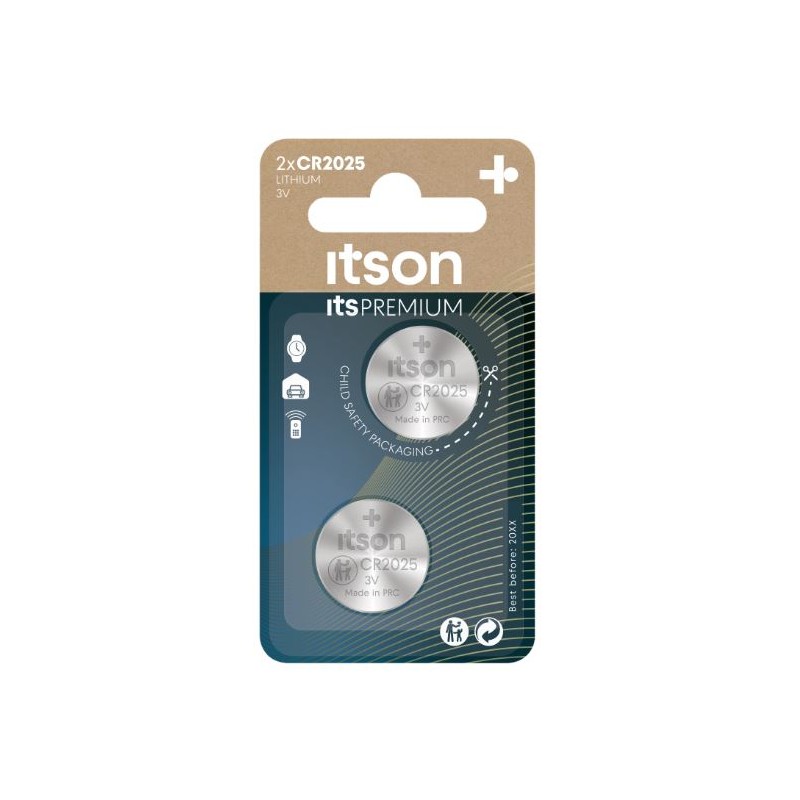 itson Knopfzelle CR2025 - Packung à 2 Stk._15397