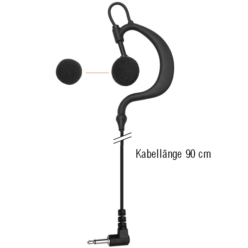 Einfacher Flexi-Ohrhänger - Gerade - 3.5mm - 90cm_15613